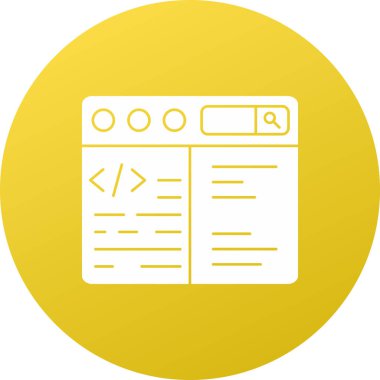 Web tarayıcı simgesi soyut arka planda izole edildi