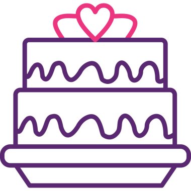 doğum günü pastası ikonu vektör illüstrasyon tasarımı