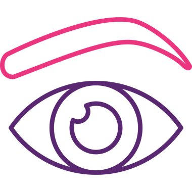 Göz. Web simgesi basit illüstrasyon