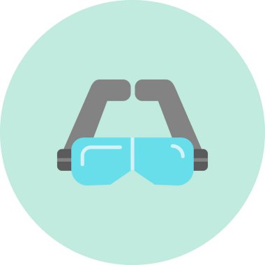 Gözlük. Web simgesi basit illüstrasyon