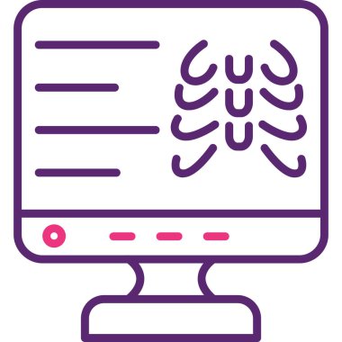 Modern simgenin vektör illüstrasyonu