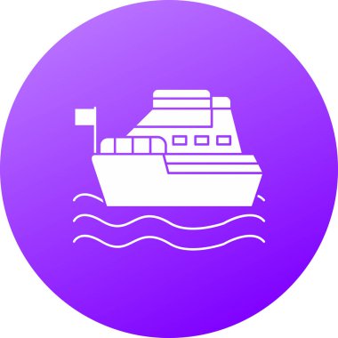 Web simge vektör çizim gemi