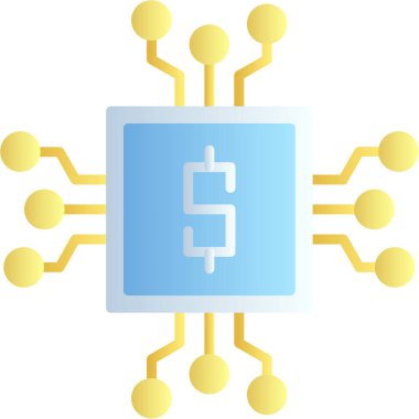 devre kartı simgesi vektör illüstrasyonu