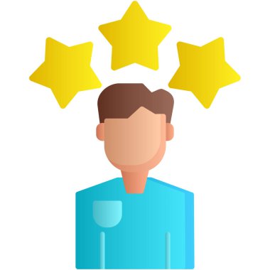 Yıldızlar. Web simgesi basit illüstrasyon