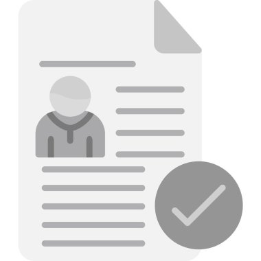 belge simgesi, vektör çizimi