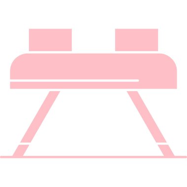 yatak ikonu vektör illüstrasyonu