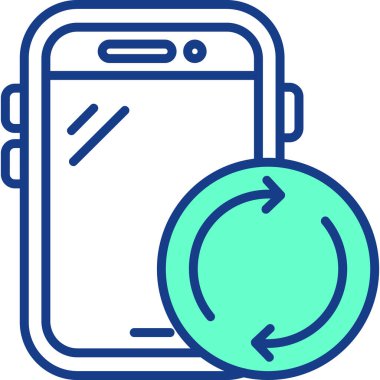 Akıllı telefon. Web simgesi basit tasarım