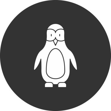 penguen simgesi, vektör illüstrasyonu