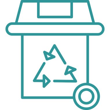 Geri dönüşüm. Web simgesi basit illüstrasyon