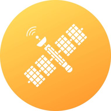 Uydu Simgesi, vektör illüstrasyonu