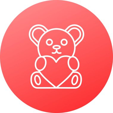 Ayı simgesi vektör illüstrasyonu