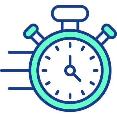 Saat. Web simgesi basit illüstrasyon