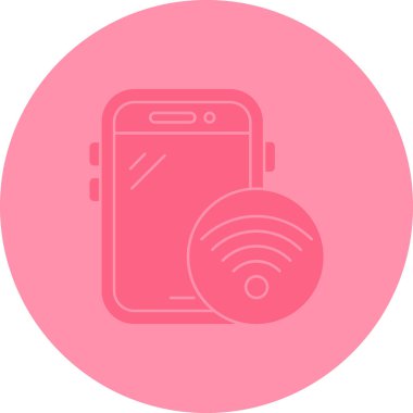 Akıllı telefon. Web simgesi basit illüstrasyon