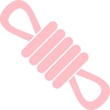 Pembe bir simgenin vektör illüstrasyonu