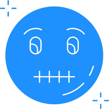 Smiley simgesi, vektör illüstrasyonu