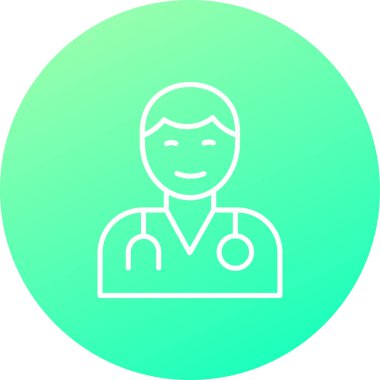 doktor vektör simgesi modern basit illüstrasyon