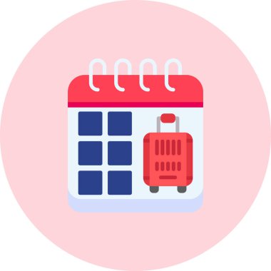 Takvim. Web simgesi basit illüstrasyon