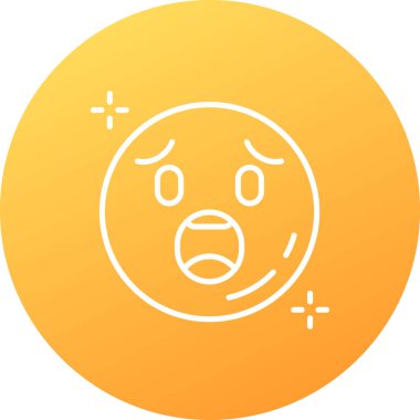 Gülen surat ifadesi olan üzgün yüz.