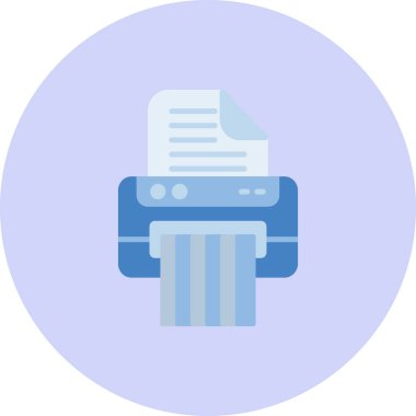 Paper shredder web icon, vector illustration