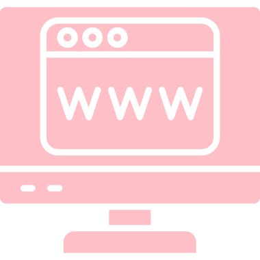 Web sitesi simgesi modern vektör illüstrasyonu