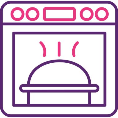 Fırın simge vektör çizim