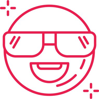 gözlük ikonu vektör illüstrasyonu