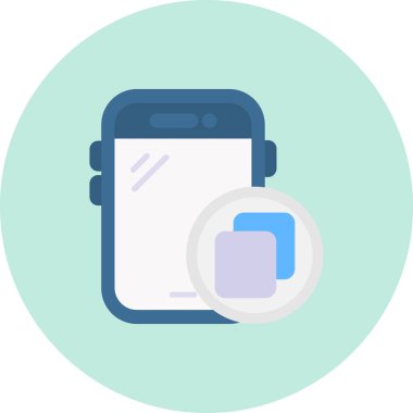 akıllı telefon simgesi vektör illüstrasyonu