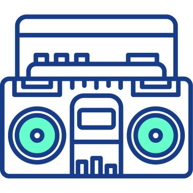 ses kasedi modern simge, vektör illüstrasyonu