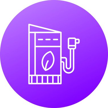 yakıt pompası simgesi, basit illüstrasyon