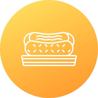 Ekmek simgesinin vektör illüstrasyonu