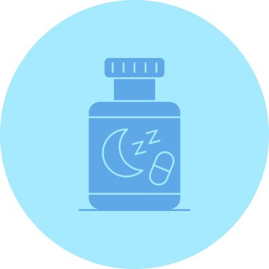 İyi geceler. Web simgesi vektör illüstrasyonu