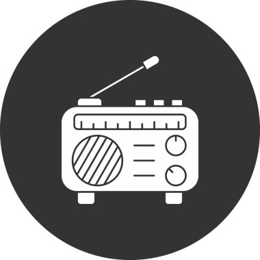 radyo simgesi vektör illüstrasyonu