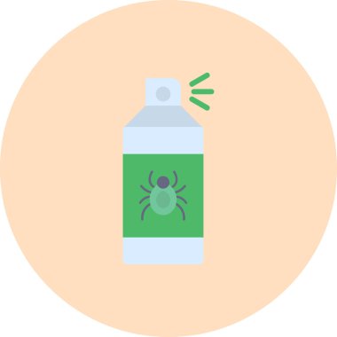 Antiseptik sprey ikon vektör düz illüstrasyon