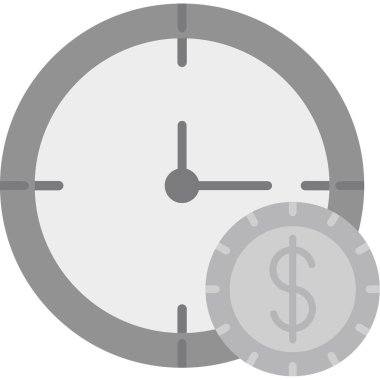 zaman yönetimi düz vektör simgesi