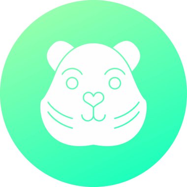 Ayı simgesi vektör illüstrasyonu