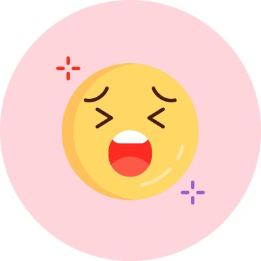 emoji. Web simgesi basit illüstrasyon