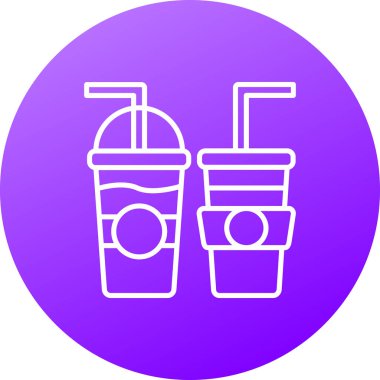 içecek simgesinin vektör illüstrasyonu