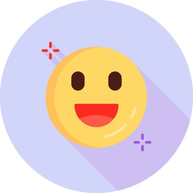 emoji. Web simgesi basit illüstrasyon