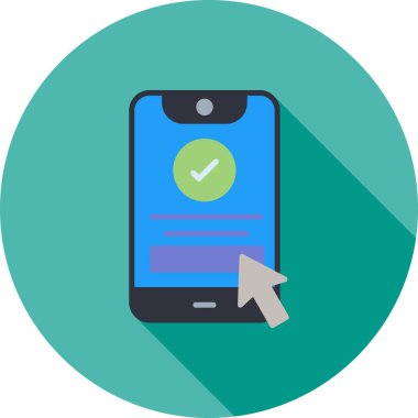 işaret simgesini işaretle, vektör illüstrasyonu