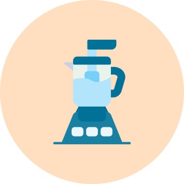 Kahve. Web simgesi basit illüstrasyon