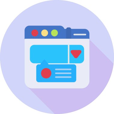 Ağ simgesi. Web tasarımı illüstrasyonu