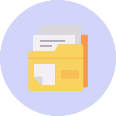 Klasör web simge vektör çizim