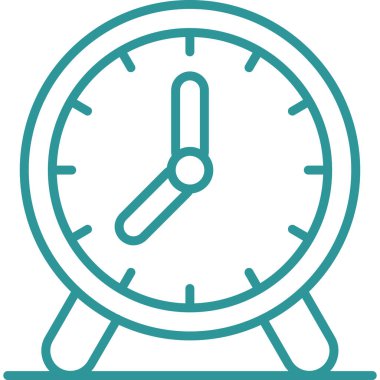 Saat simgesi vektör illüstrasyonu