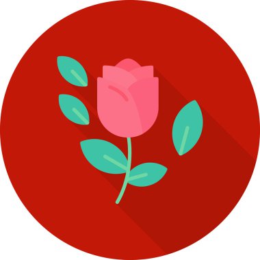 vektör gül simgesi