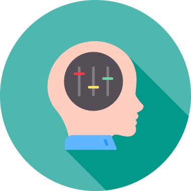 Baş simge vektör çizim