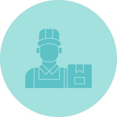 işçi simgesi, vektör illüstrasyonu