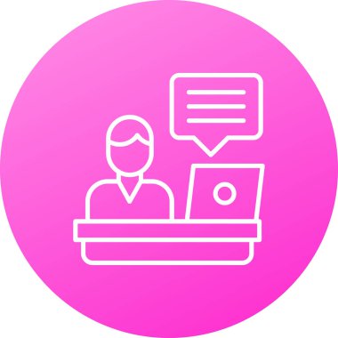 Bilgisayar. Web simgesi basit illüstrasyon