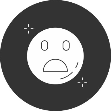 Moda biçimi izole edilmiş arkaplanda emoji yüzü simgesi