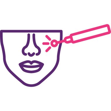 Gözü olan bir kadının vektör çizimi