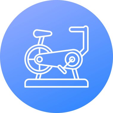 Bir bisiklet simgesinin vektör illüstrasyonu